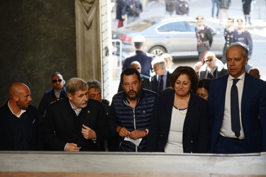 Genova - la giornata genovese del ministro Matteo Salvini
