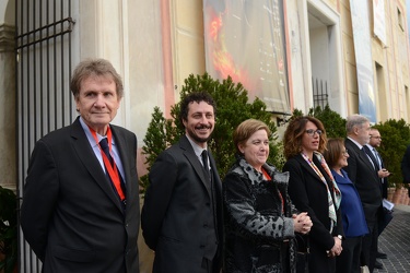 Genova, palazzo ducale - il premier Giuseppe Conte ospite del fe