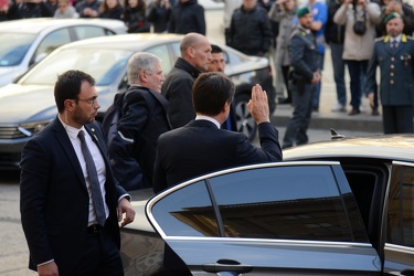 Genova, palazzo ducale - il premier Giuseppe Conte ospite del fe