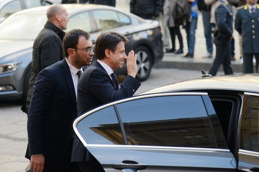 Genova, palazzo ducale - il premier Giuseppe Conte ospite del fe