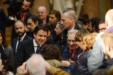 Genova, palazzo ducale - il premier Giuseppe Conte ospite del fe