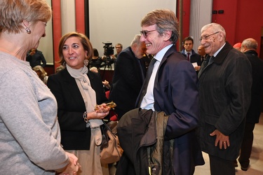 Genova, sala Quadrivium - incontro con David Sassoli e cardinale