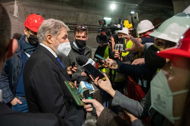 Genova, la visita del premier Mario Draghi