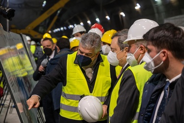 Genova, la visita del premier Mario Draghi