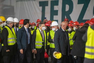 Genova, la visita del premier Mario Draghi