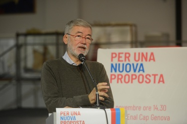 Genova, sala chiamata del porto - assemblea sinistra una nuova p