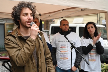 Genova, Certosa, piazza Petrella - incontro movimento sardine