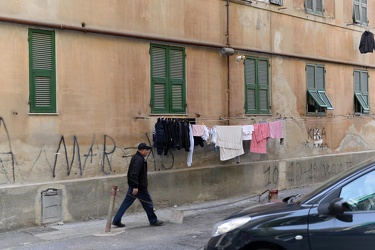 Genova - il quartiere del Campasso, sopra Sampierdarena