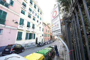 Genova, carignano - accesso ZTL per residenti presidiato da tele