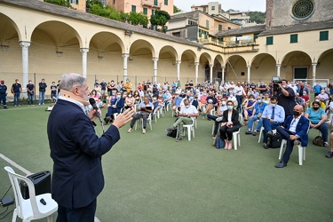 Genova, Certosa, Chiostro - assemblea pubblica su lavori terzo v