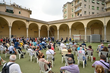 Genova, Certosa, Chiostro - assemblea pubblica su lavori terzo v