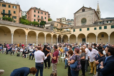 Genova, Certosa, Chiostro - assemblea pubblica su lavori terzo v