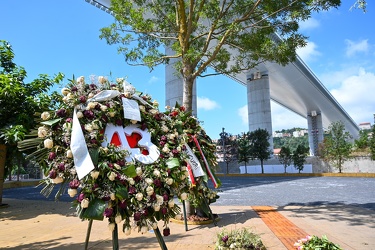 Genova, via Fillak - radura memoria vittime crollo ponte Morandi