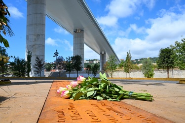 Genova, via Fillak - radura memoria vittime crollo ponte Morandi