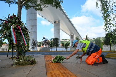 Genova, via Fillak - radura memoria vittime crollo ponte Morandi