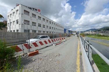 Genova Cornigliano - cantiere costruzione strada a mare