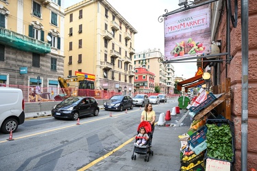 Genova, cornigliano - foto confronto verso fine lavori