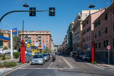 Genova, cornigliano - foto confronto verso fine lavori