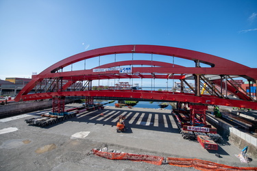 Genova, Cornigliano - procedono lavori cantiere strada papa pont