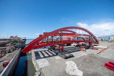 Genova, Cornigliano - procedono lavori cantiere strada papa pont