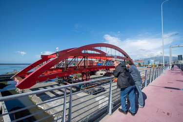 Genova, Cornigliano - procedono lavori cantiere strada papa pont