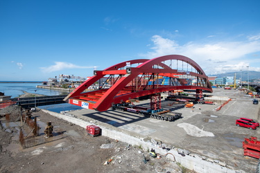 Genova, Cornigliano - procedono lavori cantiere strada papa pont