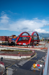 Genova, Cornigliano - procedono lavori cantiere strada papa pont