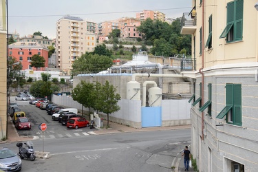 Genova, Cornigliano - il depuratore su via Rolla