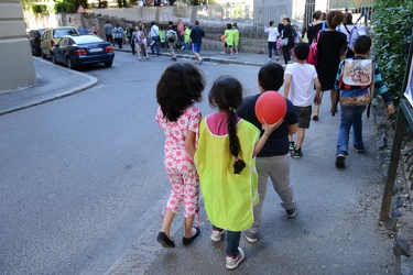 Genova Cornigliano - giardini Melis - inziativa pedibus