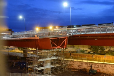 Genova - tra Cornigliano e Sestri - cantiere rampa per collegare