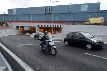 Genova - Cornigliano - il tunnel tipo chicane (variante)