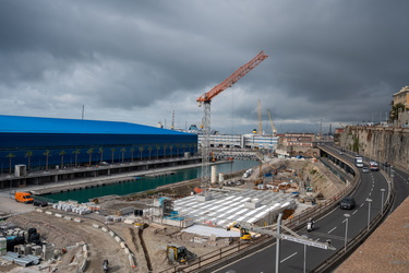 Genova, avanzamento cantieri foce e waterfront ex fiera