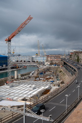 Genova, avanzamento cantieri foce e waterfront ex fiera