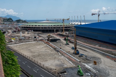 Genova, avanzamento lavori cantiere waterfront di levante