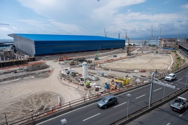 Genova, avanzamento lavori cantiere waterfront di levante