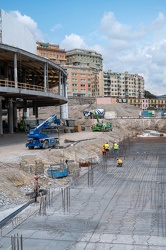 Genova, avanzamento lavori cantiere waterfront di levante