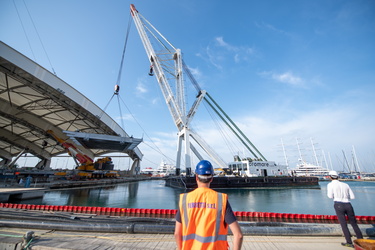 Genova, avanzamento lavori cantiere waterfront, inizio giugno 20