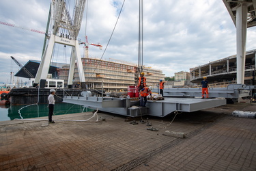 Genova, avanzamento lavori cantiere waterfront, inizio giugno 20