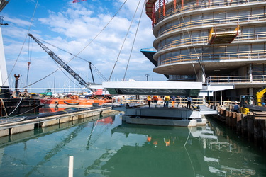 Genova, avanzamento lavori cantiere waterfront, inizio giugno 20