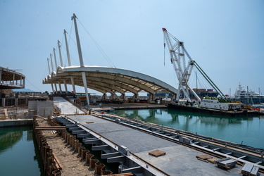 Genova, avanzamento lavori cantiere waterfront, inizio giugno 20