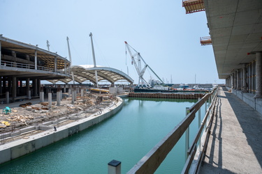 Genova, avanzamento lavori cantiere waterfront, inizio giugno 20