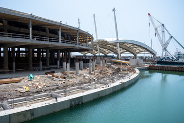 Genova, avanzamento lavori cantiere waterfront, inizio giugno 20