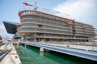 Genova, avanzamento lavori cantiere waterfront, inizio giugno 20