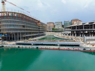 Genova, avanzamento lavori cantiere waterfront, inizio giugno 20