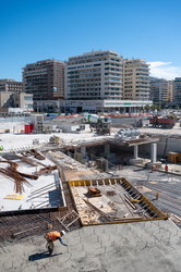 Genova, avanzamento cantiere waterfront levante