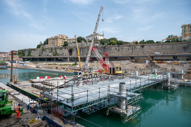 Genova, avanzamento cantiere waterfront levante 
