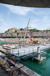 Genova, avanzamento cantiere waterfront levante 