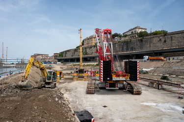 Genova, avanzamento cantiere waterfront levante 