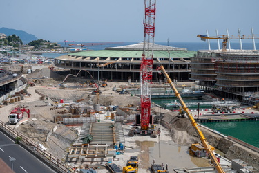 Genova, avanzamento cantiere waterfront levante - operazioni pre