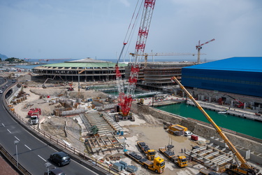 Genova, avanzamento cantiere waterfront levante - operazioni pre